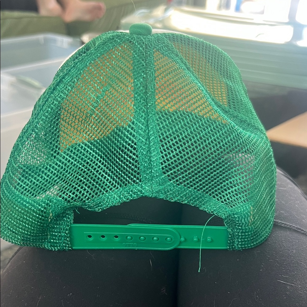 OTTO Green and White Running Trucker Hat - Picture 2 of 4